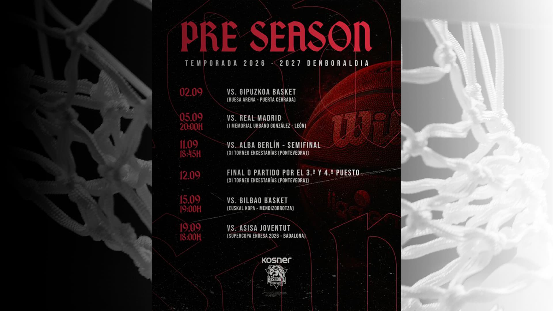 Pretemporada Kosner Baskonia 2026-27