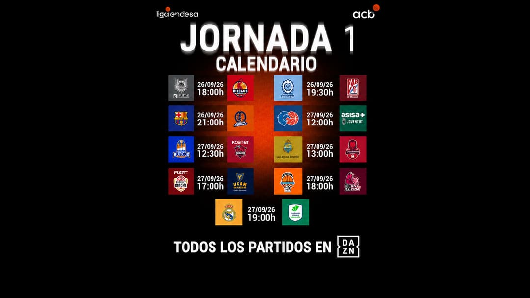 Calendario de la Liga Endesa 2026-27