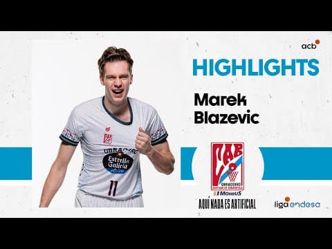 Marek Blazevic, referente en la victoria de Monbus Obradoiro
