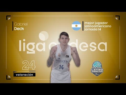 Gabriel Deck, Mejor Jugador Latinoamericano de la Jornada 14