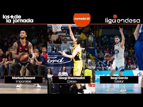 Los Más de la Jornada 25: Markus Howard, Gio Shermadini, Sergi García