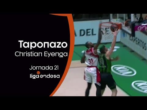 Tapón a tabla de Christian Eyenga a Harangody