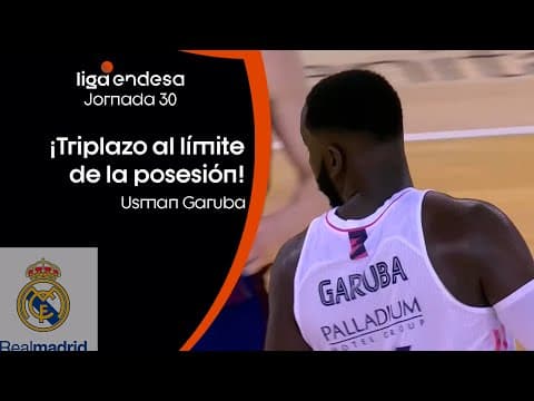 Usman Garuba se inventa un triplazo