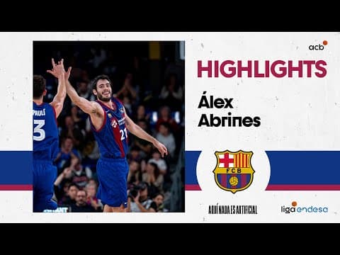 Abrines, tercer máximo triplista del Barça en era acb