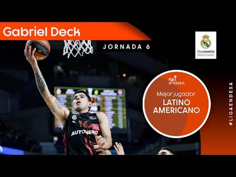 Gabriel Deck, Mejor Jugador Latinoamericano de la Jornada 6