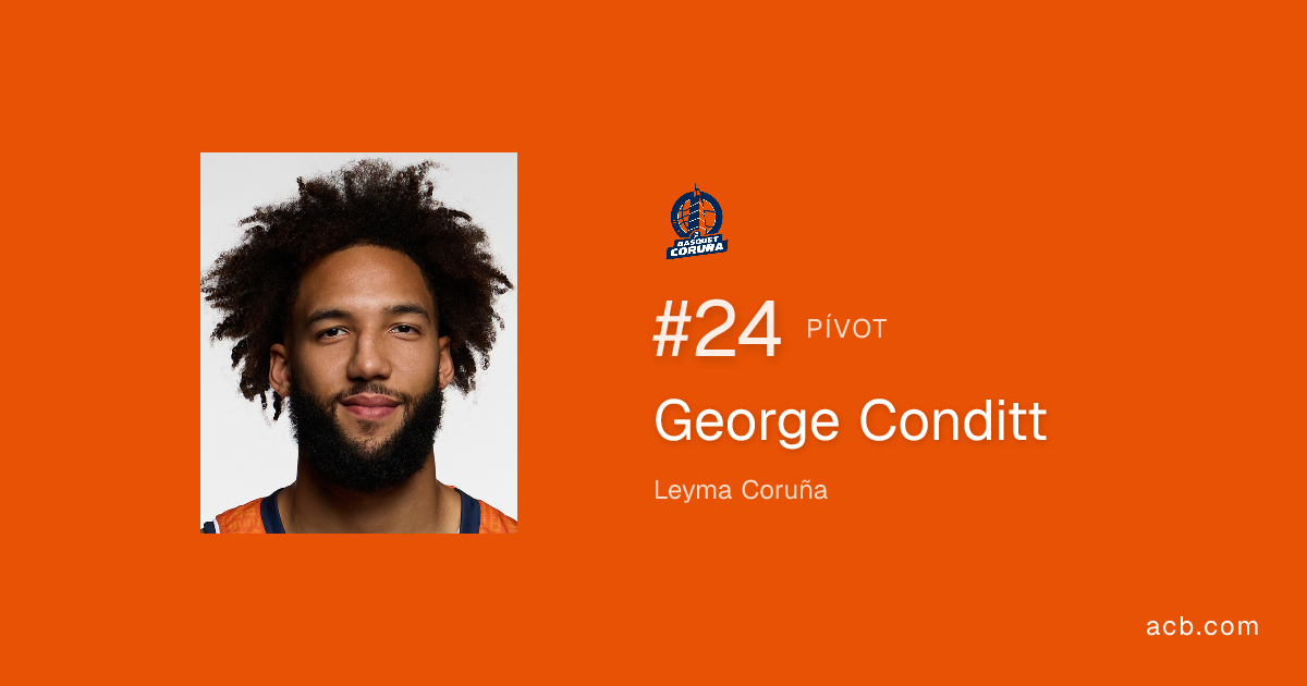 Partidos George Conditt IV | Jugador acb | acb.com