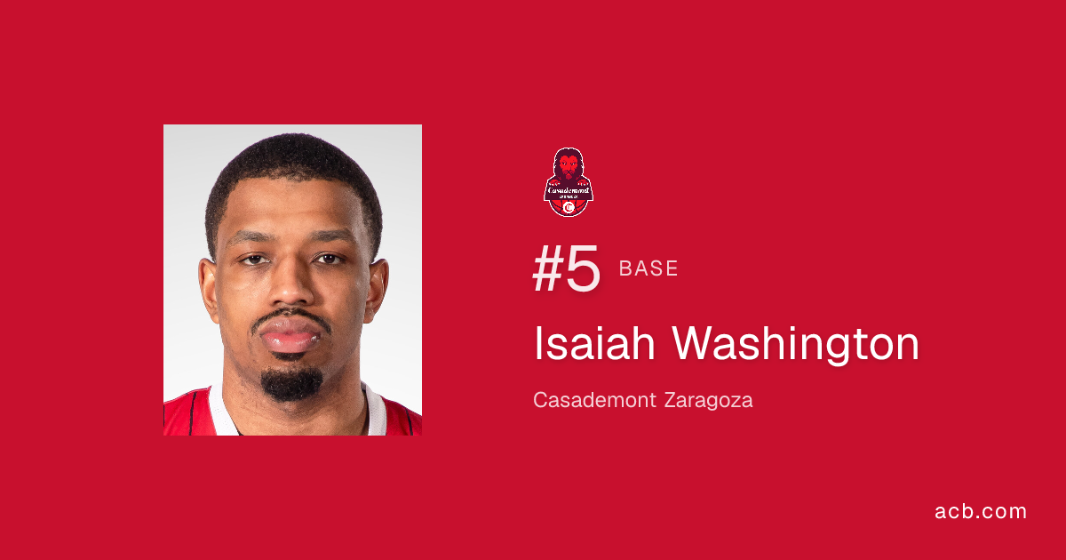 Isaiah Washington | Jugador acb | acb.com
